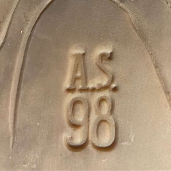 A.S. 98 Sz 39 Gladiator Style Laser Cut Out Electric Blue Leather Sandals - Picture 12 of 13